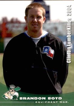 2004 Grandstand Clinton LumberKings #NNO Brandon Boyd Front
