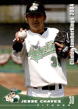 2004 Grandstand Clinton LumberKings #NNO Jesse Chavez Front