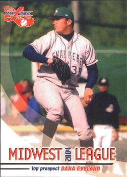 2004 Grandstand Midwest League Top Prospects #NNO Dana Eveland Front