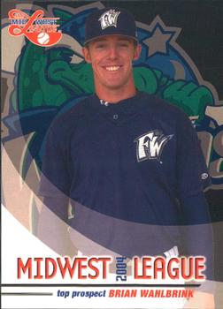 2004 Grandstand Midwest League Top Prospects #NNO Brian Wahlbrink Front
