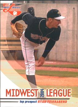 2004 Grandstand Midwest League Top Prospects #NNO Ryan Feierabend Front
