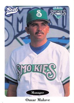 1996 Best Knoxville Smokies #1 Omar Malave Front