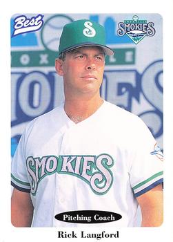 1996 Best Knoxville Smokies #2 Rick Langford Front