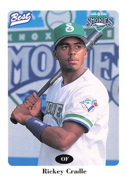 1996 Best Knoxville Smokies #9 Rickey Cradle Front