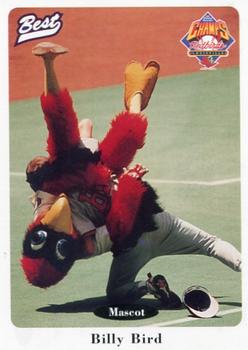 1996 Best Louisville Redbirds #5 Billy Bird Front