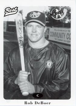 1996 Best Modesto A's #8 Rob DeBoer Front