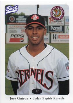 1996 Best Midwest League All-Stars #16 Jose Cintron Front