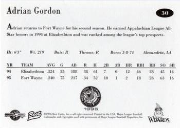 1996 Best Midwest League All-Stars #30 Adrian Gordon Back