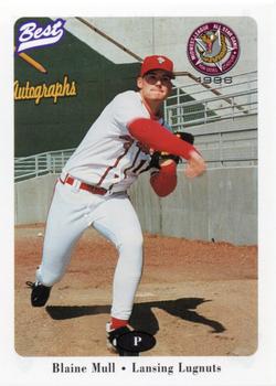 1996 Best Midwest League All-Stars #38 Blaine Mull Front