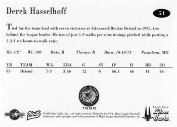 1996 Best Midwest League All-Stars #51 Derek Hasselhoff Back