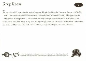 1996 Best New Haven Ravens #2 Greg Gross Back