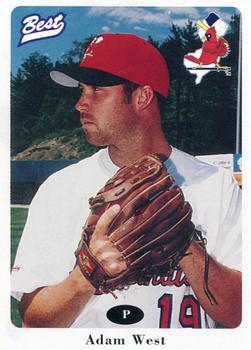 1996 Best New Jersey Cardinals #29 Adam West Front