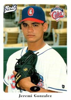 1996 Best Orlando Cubs #9 Jeremi Gonzalez Front