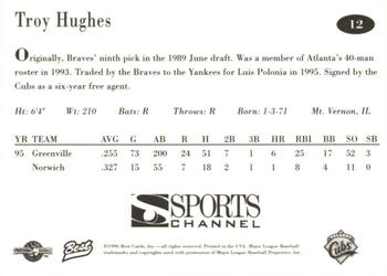 1996 Best Orlando Cubs #12 Troy Hughes Back