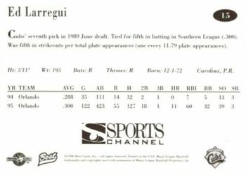 1996 Best Orlando Cubs #15 Ed Larregui Back