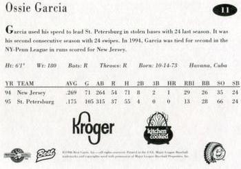 1996 Best Peoria Chiefs #11 Ossie Garcia Back