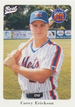 1996 Best Pittsfield Mets #9 Corey Erickson Front