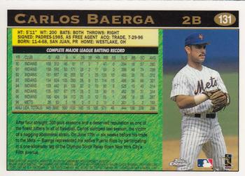 1997 Topps Chrome #131 Carlos Baerga Back