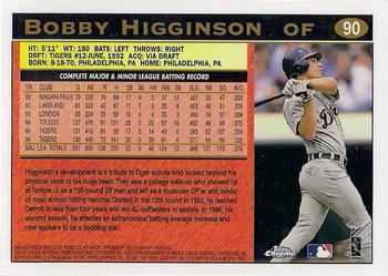 1997 Topps Chrome #90 Bobby Higginson Back