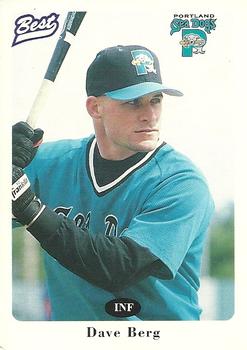 1996 Best Portland Sea Dogs #8 Dave Berg Front