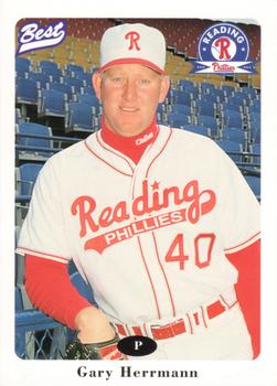 1996 Best Reading Phillies #7 Gary Herrmann Front