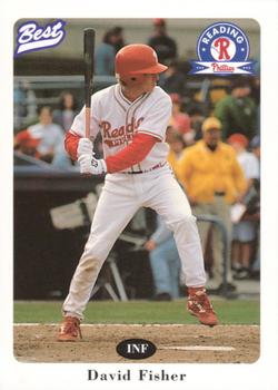 1996 Best Reading Phillies #17 David Fisher Front