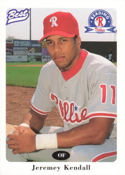 1996 Best Reading Phillies #22 Jeremey Kendall Front