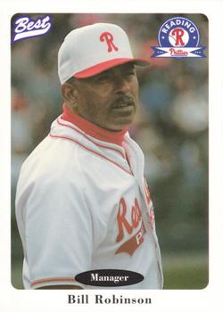 1996 Best Reading Phillies #26 Bill Robinson Front