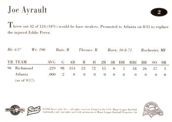 1996 Best Richmond Braves Update #2 Joe Ayrault Back
