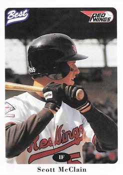 1996 Best Rochester Red Wings #18 Scott McClain Front