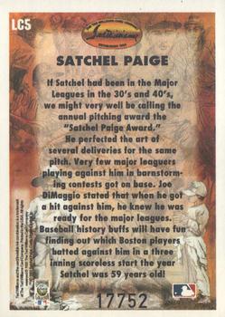 1993 Ted Williams - Gene Locklear Collection #LC5 Satchel Paige Back