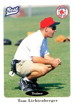 1996 Best Sarasota Red Sox #4 Tom Lichtenberger Front