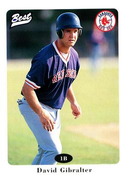1996 Best Sarasota Red Sox #16 David Gibralter Front