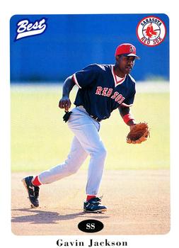 1996 Best Sarasota Red Sox #21 Gavin Jackson Front