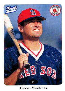 1996 Best Sarasota Red Sox #22 Cesar Martinez Front
