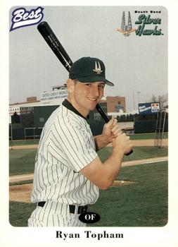 1996 Best South Bend Silver Hawks #25 Ryan Topham Front