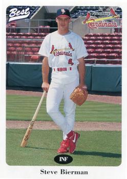 1996 Best St. Petersburg Cardinals #5 Steve Biermann Front