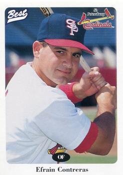 1996 Best St. Petersburg Cardinals #6 Efrain Contreras Front