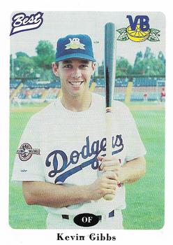 1996 Best Vero Beach Dodgers #13 Kevin Gibbs Front