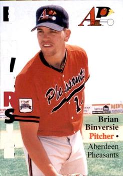 1996 Aberdeen Pheasants #14 Brian Binversie Front