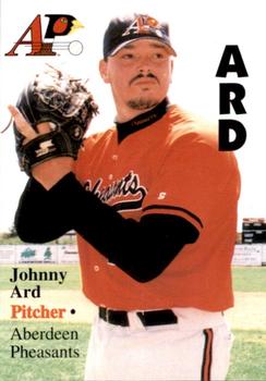 1996 Aberdeen Pheasants #29 Johnny Ard Front