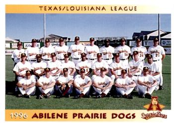 1996 Grandstand Abilene Prairie Dogs #AP28 Team Photo Front