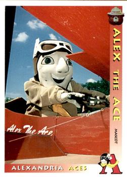 1996 Grandstand Alexandria Aces Smokey #AA1 Alex the Ace Front