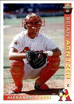 1996 Grandstand Alexandria Aces Smokey #AA15 Brian Arntzen Front