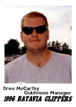 1996 Batavia Clippers #28 Drew McCarthy Front