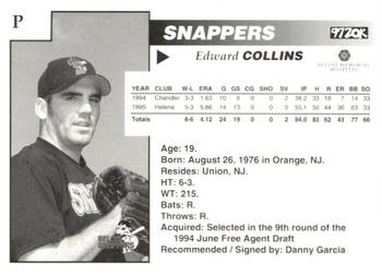 1996 Beloit Snappers #NNO Edward Collins Back