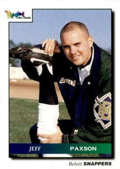 1996 Beloit Snappers #NNO Jeffrey Paxson Front