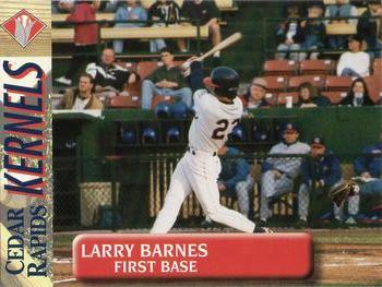 1996 Cedar Rapids Kernels #NNO Larry Barnes Front