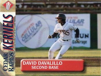 1996 Cedar Rapids Kernels #NNO David Davalillo Front