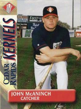 1996 Cedar Rapids Kernels #NNO John McAninch Front